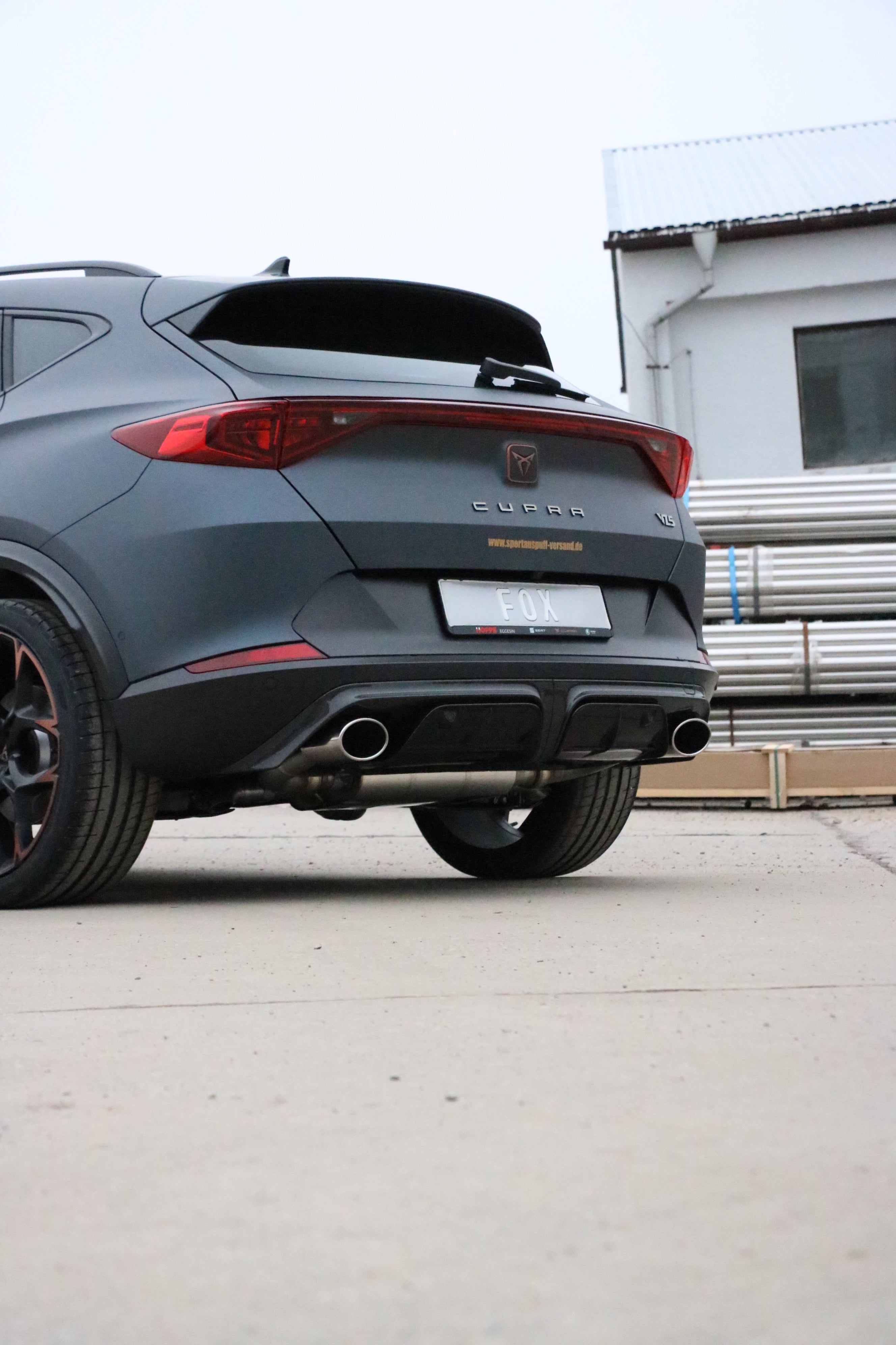 Fox passend fürCUPRA Formentor 4x4 - VZ5 Endschalldämpfer mit 2 Abgasklappen - 1x140x90 Typ 32 rechts/links