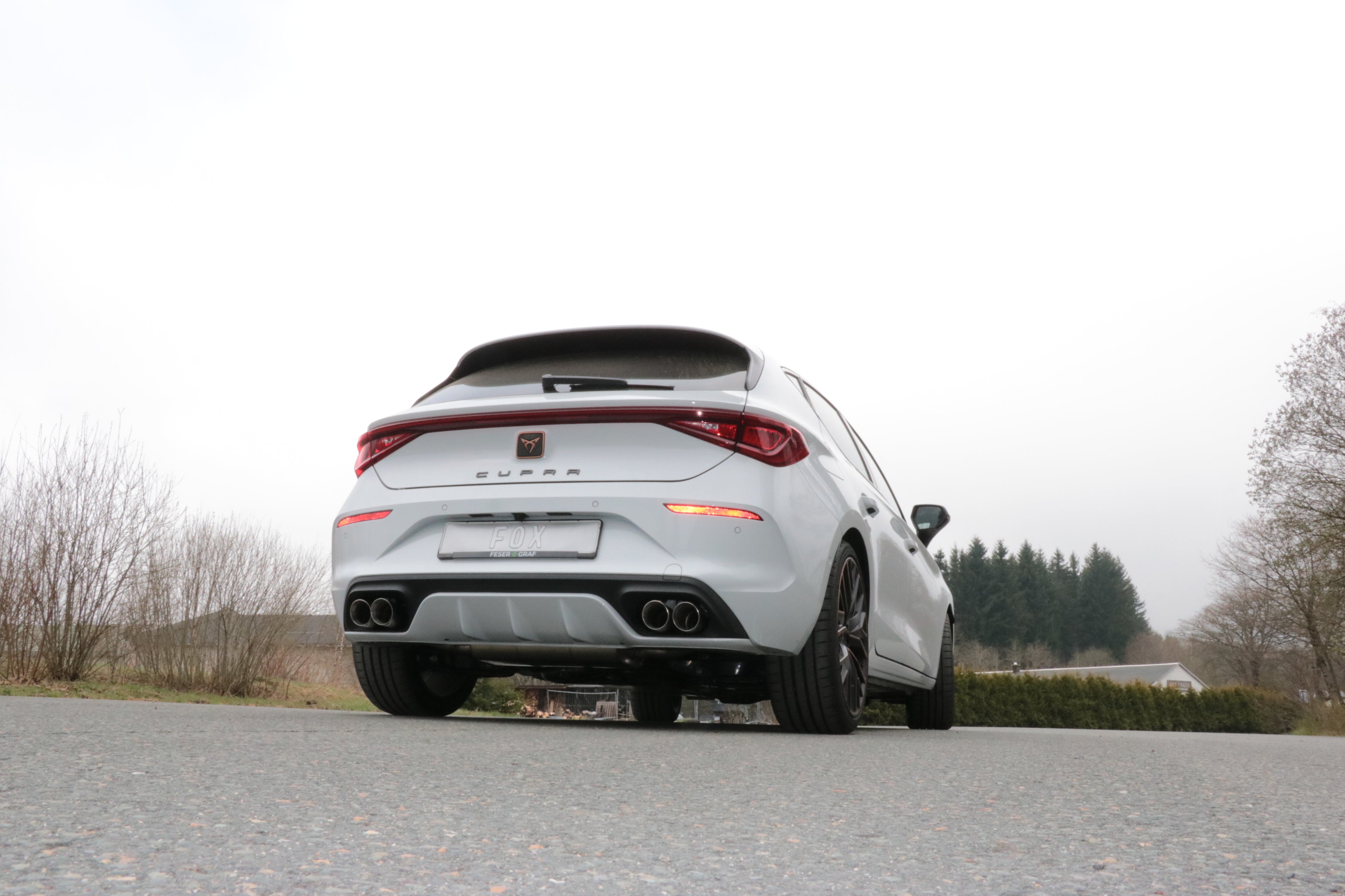 Fox passend für Cupra Leon 4x2 - KL Endschalldämpfer Ausgang rechts/links - 2x80 Typ 25 rechts/links
