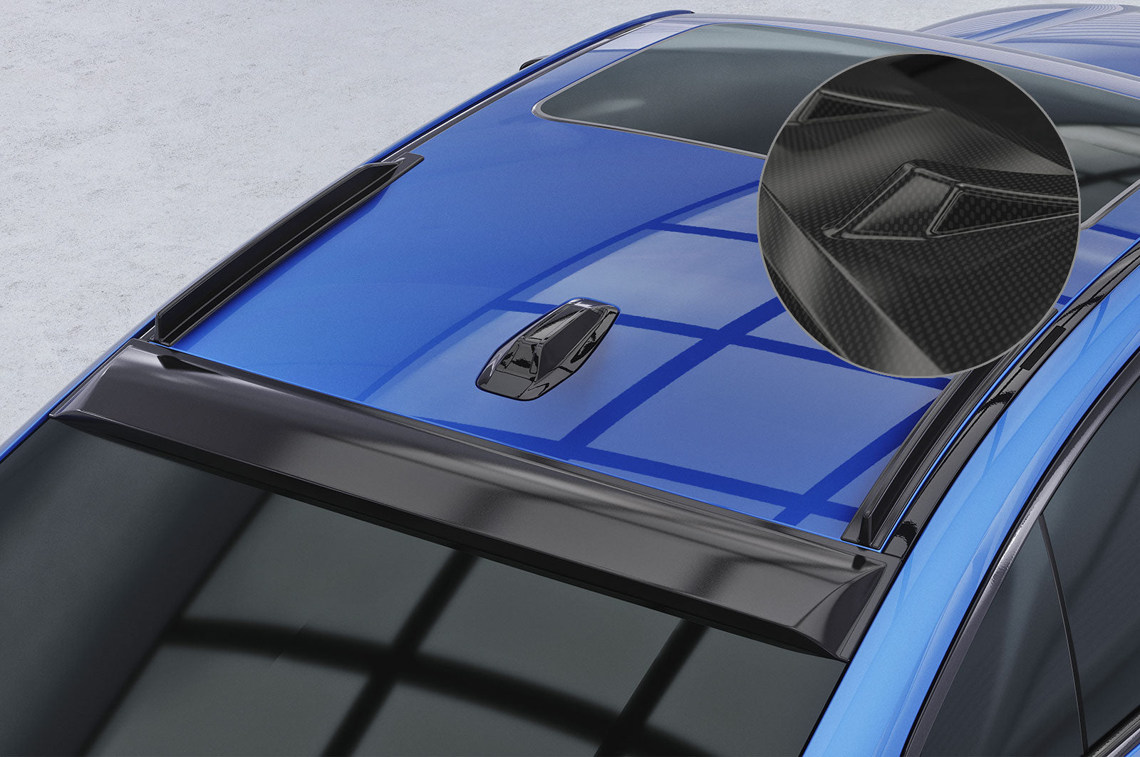CSR Dachfinnen mit ABE für BMW 4er / i4 G26 Gran Coupe DF036-C Carbon Look Hochglanz (keine Lackierung erforderlich)