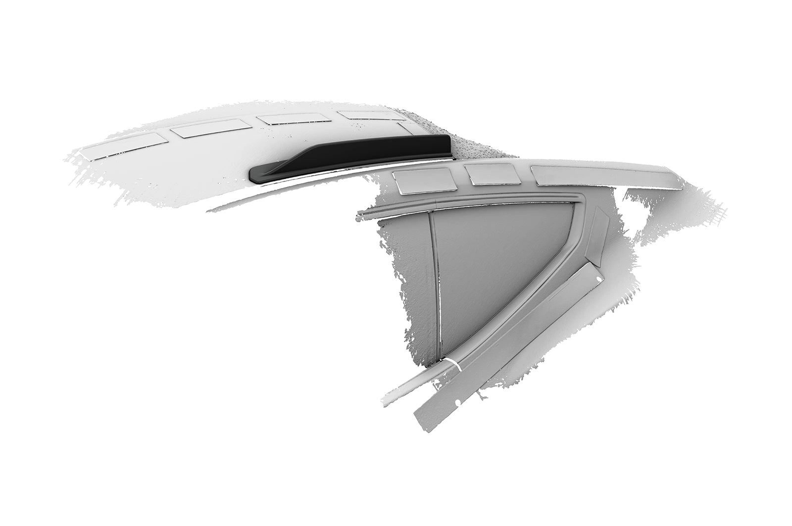 CSR Dachfinnen mit ABE für Ford Mustang MK7 Coupe DF060