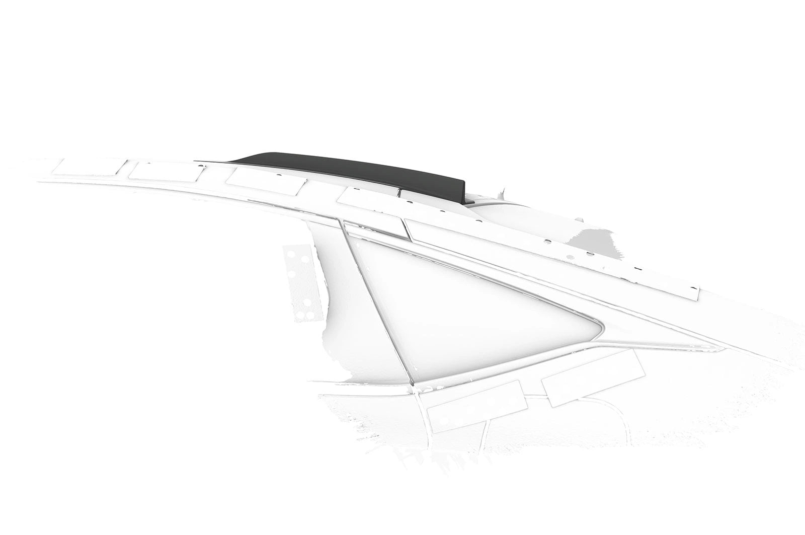 CSR Dachfinnen mit ABE für Honda Civic FK11/FK8 Schrägheck DF052