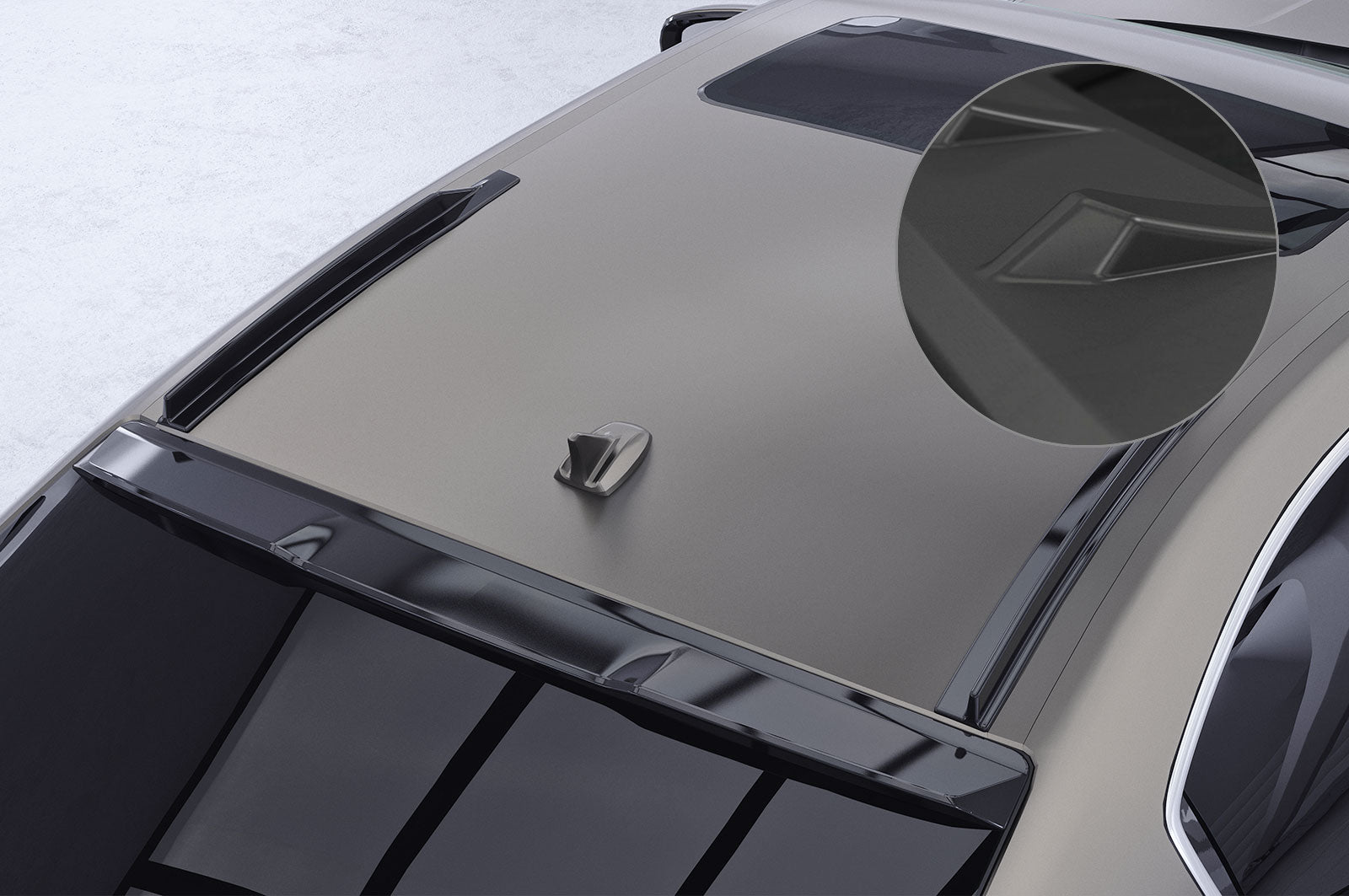 CSR Dachfinnen mit ABE für Maserati Ghibli III (Tipo M157) Limousine DF017-L Unlackiert roh (Lackierung erforderlich)
