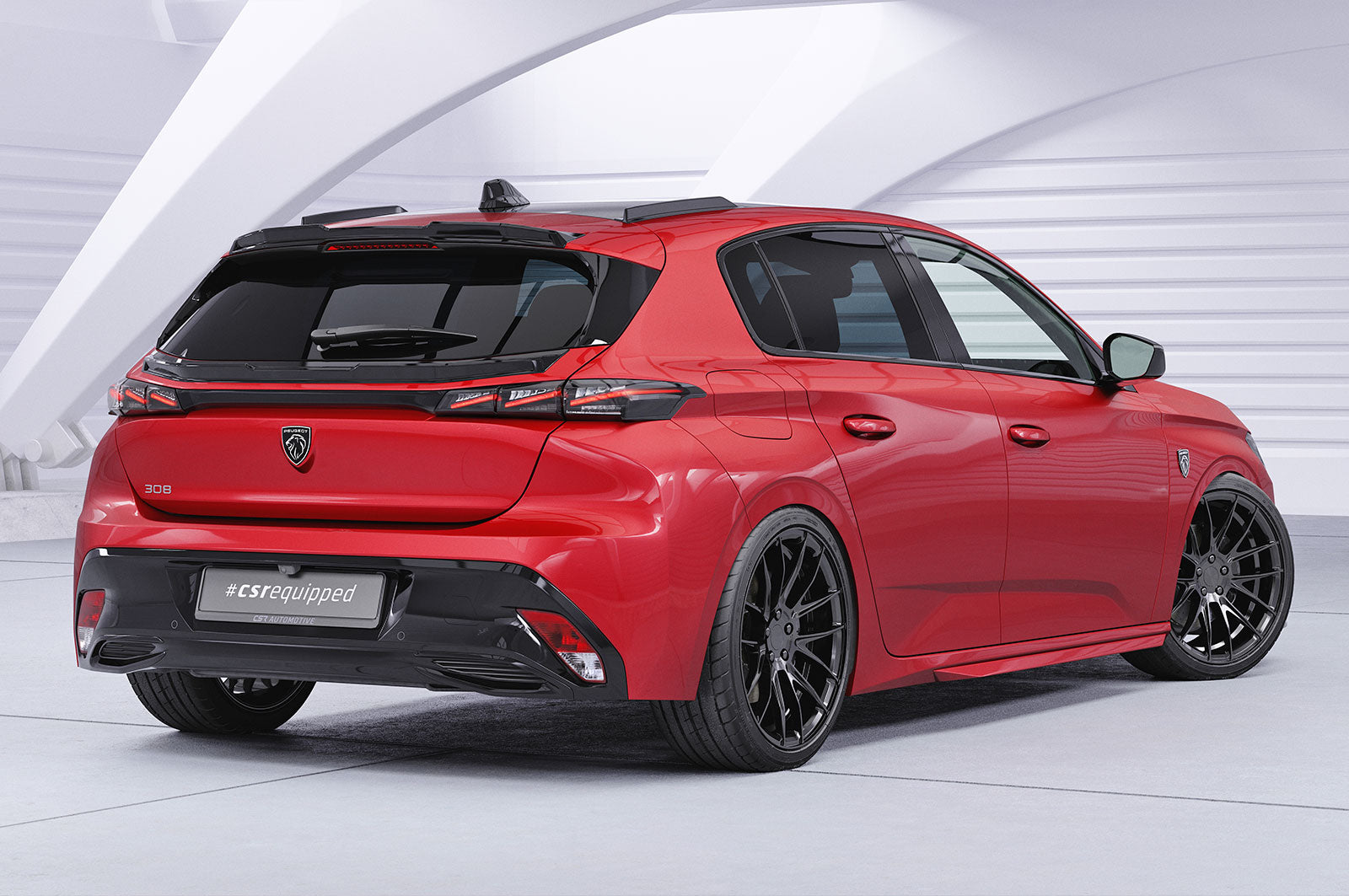 CSR Dachfinnen mit ABE für Peugeot 308 (P51) Schrägheck DF034