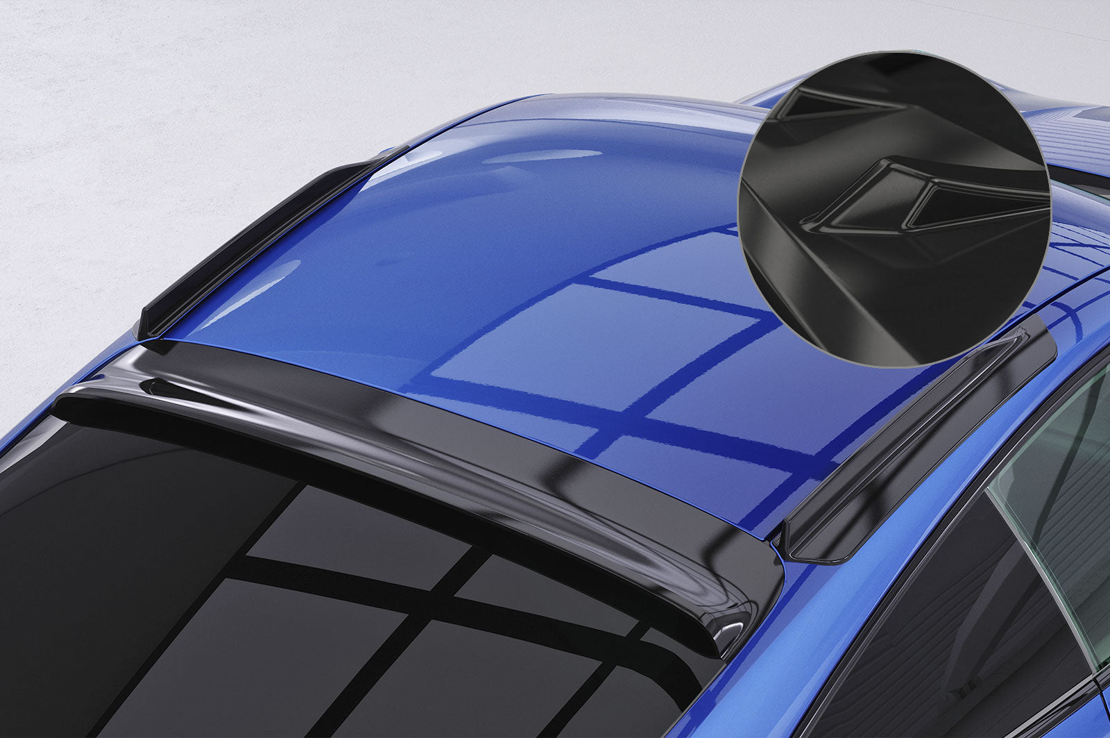 CSR Dachfinnen mit ABE für Porsche 911 / 992 Coupe DF037-G Glossy schwarz Hochglanz (keine Lackierung erforderlich)