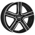 DBV Vegas KG dark Alufelge 18 Zoll | Schwarz glänzend, front poliert