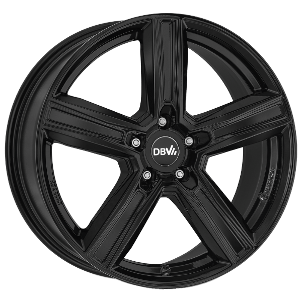 DBV Alufelge Vegas KG black 7.5x18 ET45 5x114.3 Nabe 67.1 KBA 55161
