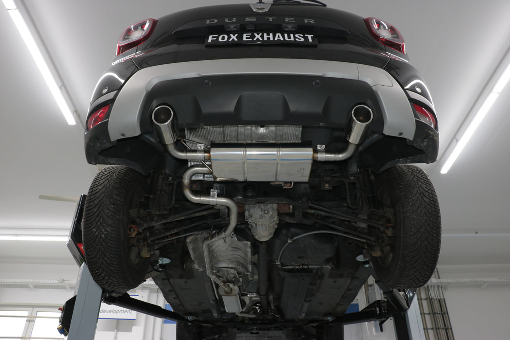 Fox passend fürDacia Duster 4x4 Facelift Endschalldämpfer quer Ausgang rechts/links - 1x90 Typ 16 rechts/links