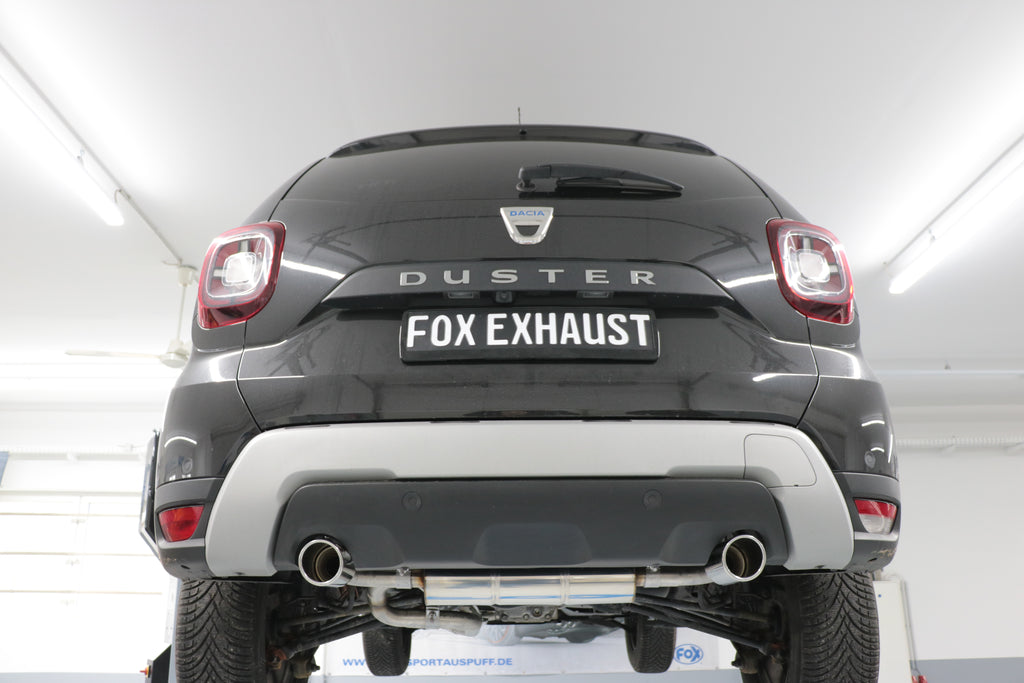 Fox passend fürDacia Duster 4x4 Facelift Endschalldämpfer quer Ausgang rechts/links - 1x90 Typ 16 rechts/links