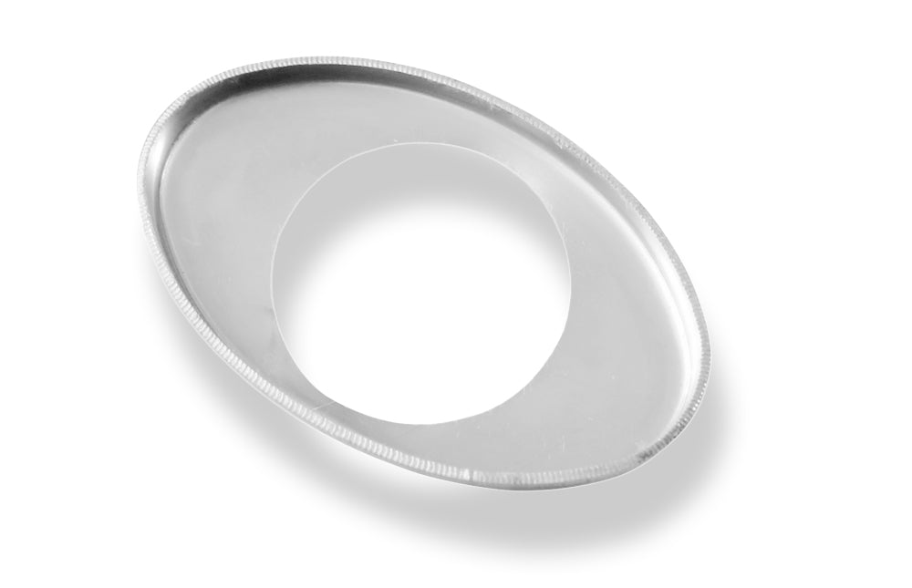 FoxDeckel aufgestellt für Endrohr oval 86x54mm - Loch: 40mm