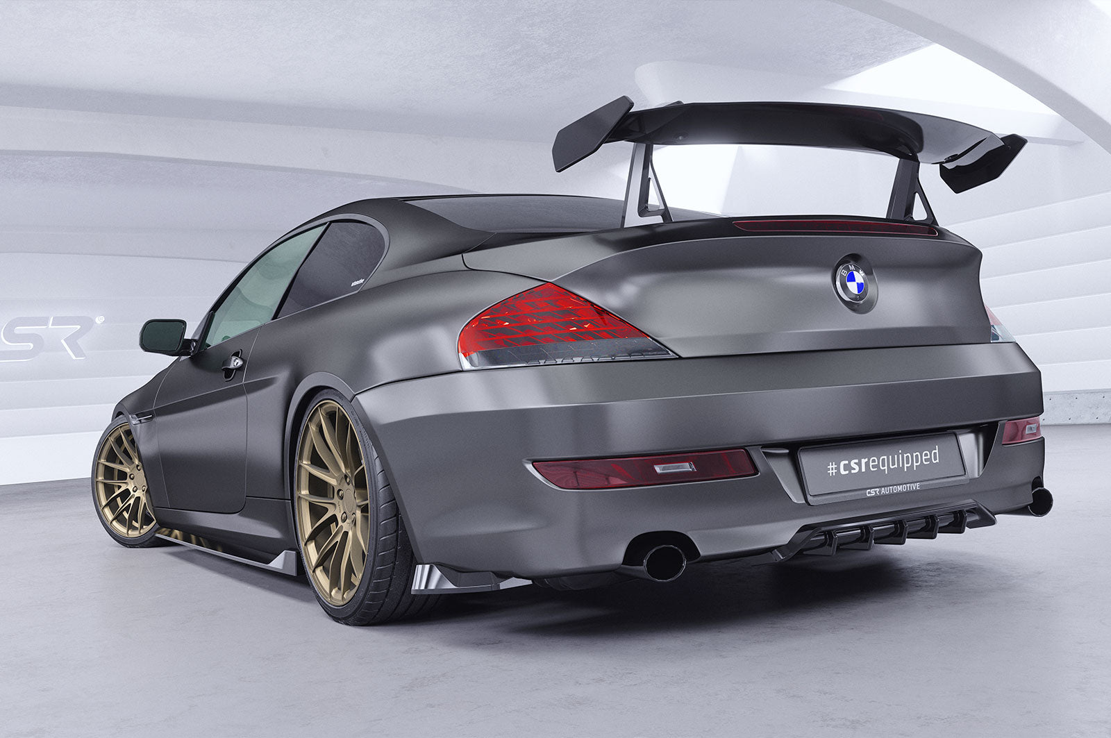 CSR Diffusor | Heckansatz mit ABE für BMW 6er E63 / E64 Coupe und Cabrio HA487