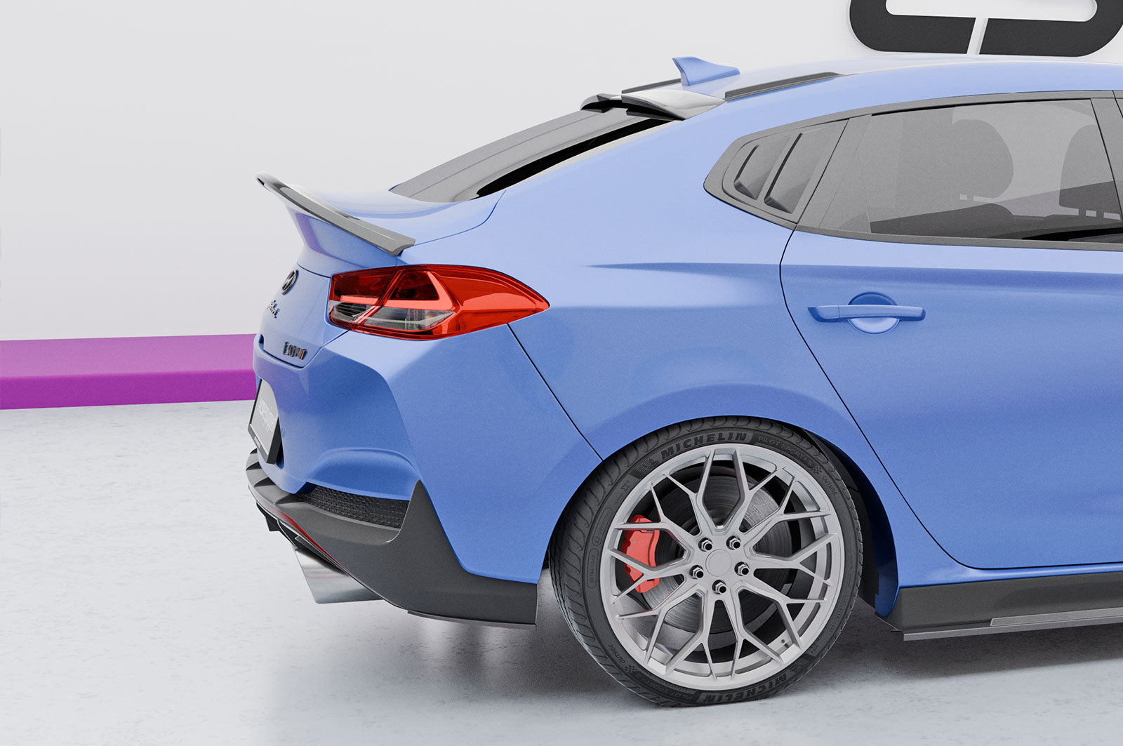 CSR Diffusor | Heckansatz mit ABE für Hyundai I30 N (PD) Fastback HA260
