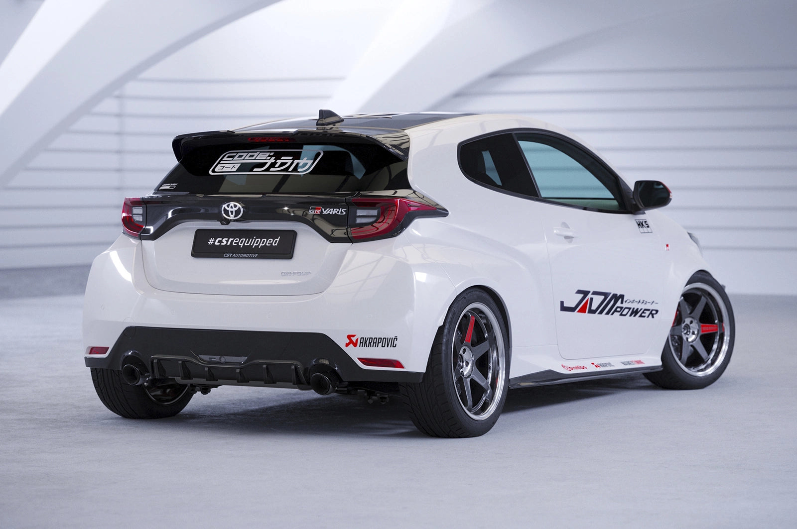 CSR Diffusor | Heckansatz mit ABE für Toyota GR Yaris (XP21) HA277-G Glossy schwarz Hochglanz (keine Lackierung erforderlich)