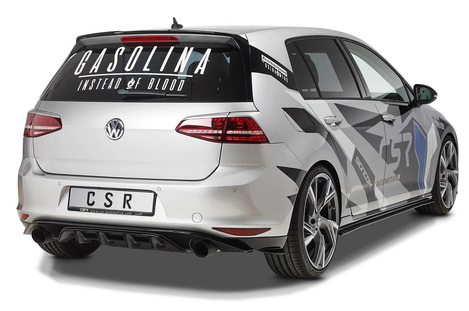 CSR Diffusor | Heckansatz mit ABE für VW Golf 7 Basis HA262
