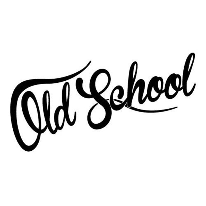 OLD SCHOOL Aufkleber reflektierend – Autoaufkleber wasserfest 19x7cm