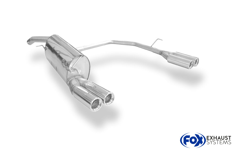 Fox passend fürFiat Bravo 198 Endschalldämpfer Ausgang rechts/links - 2x76 Typ 13 rechts/links
