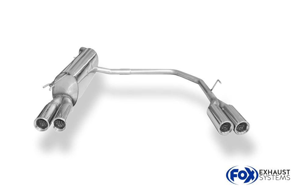 Fox passend für Fiat Bravo 198 Endschalldämpfer Ausgang rechts/links - 2x76 Typ 13 rechts/links