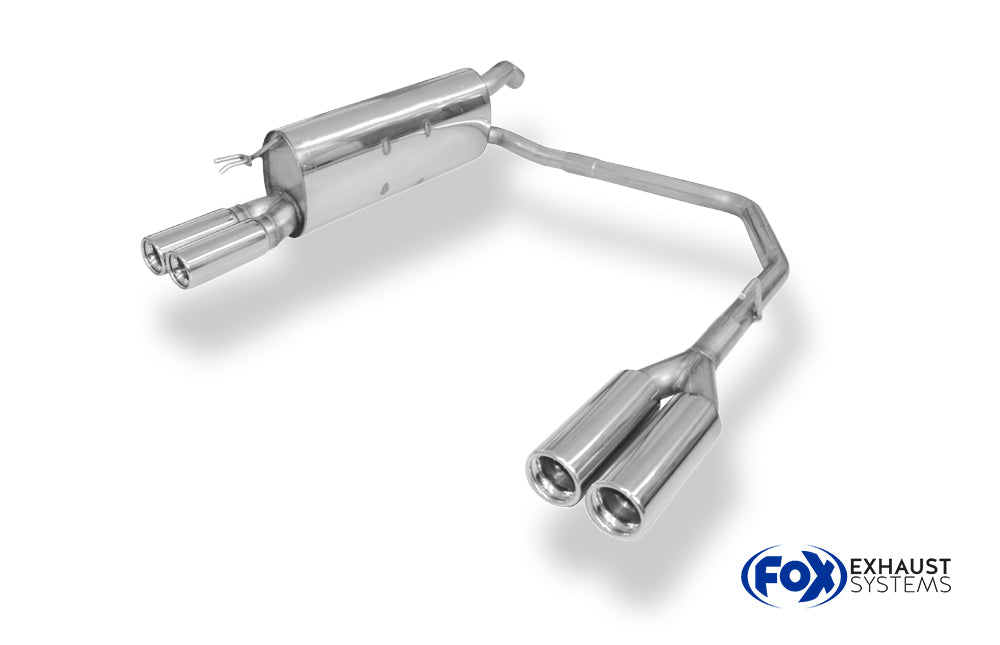 Fox passend fürFiat Bravo 198 Endschalldämpfer Ausgang rechts/links - 2x76 Typ 13 rechts/links