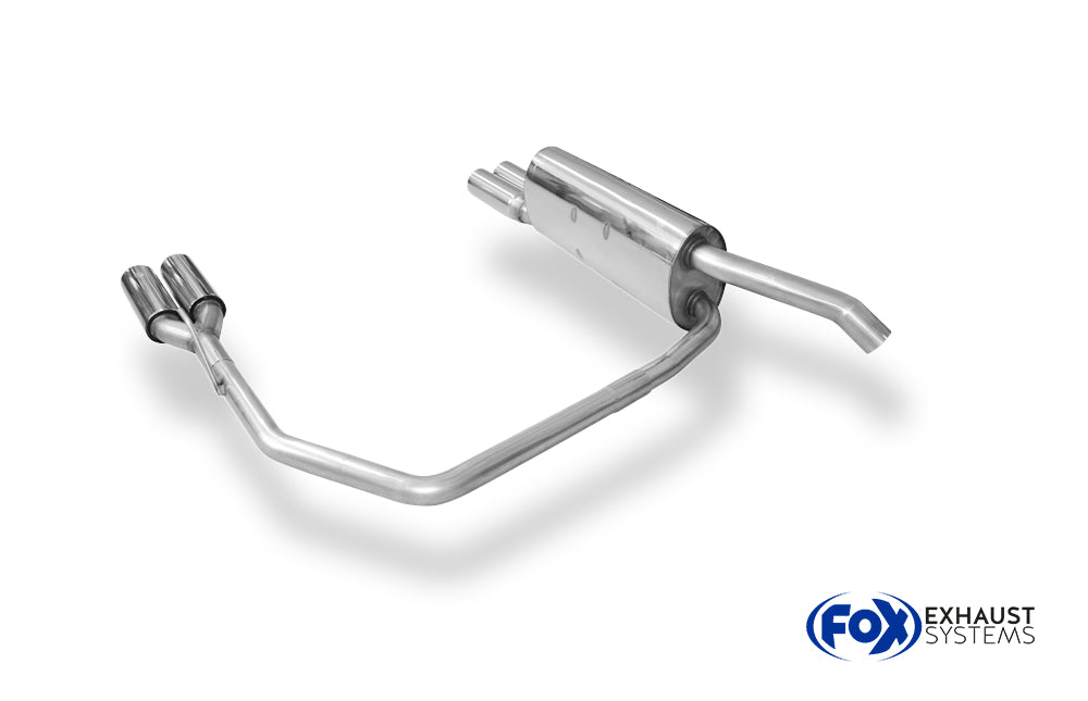 Fox passend fürFiat Bravo 198 Endschalldämpfer Ausgang rechts/links - 2x76 Typ 13 rechts/links