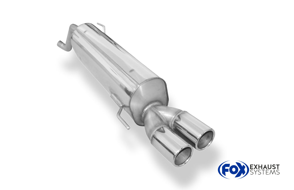 Fox passend für Fiat Grande Punto 199 - Benzin Endschalldämpfer - 2x76 Typ 12