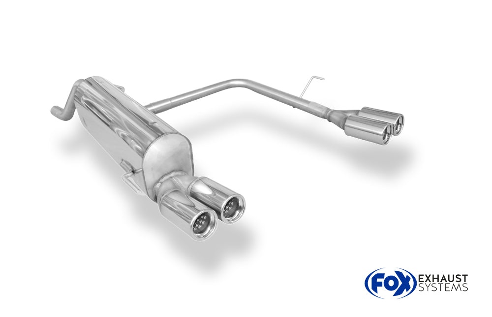 Fox passend fürFiat Grande Punto 199 - Benzin Endschalldämpfer Ausgang rechts/links - 2x76 Typ 13 rechts/links