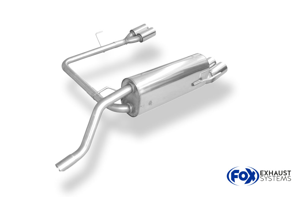 Fox passend fürFiat Grande Punto 199 - Benzin Endschalldämpfer Ausgang rechts/links - 2x76 Typ 13 rechts/links