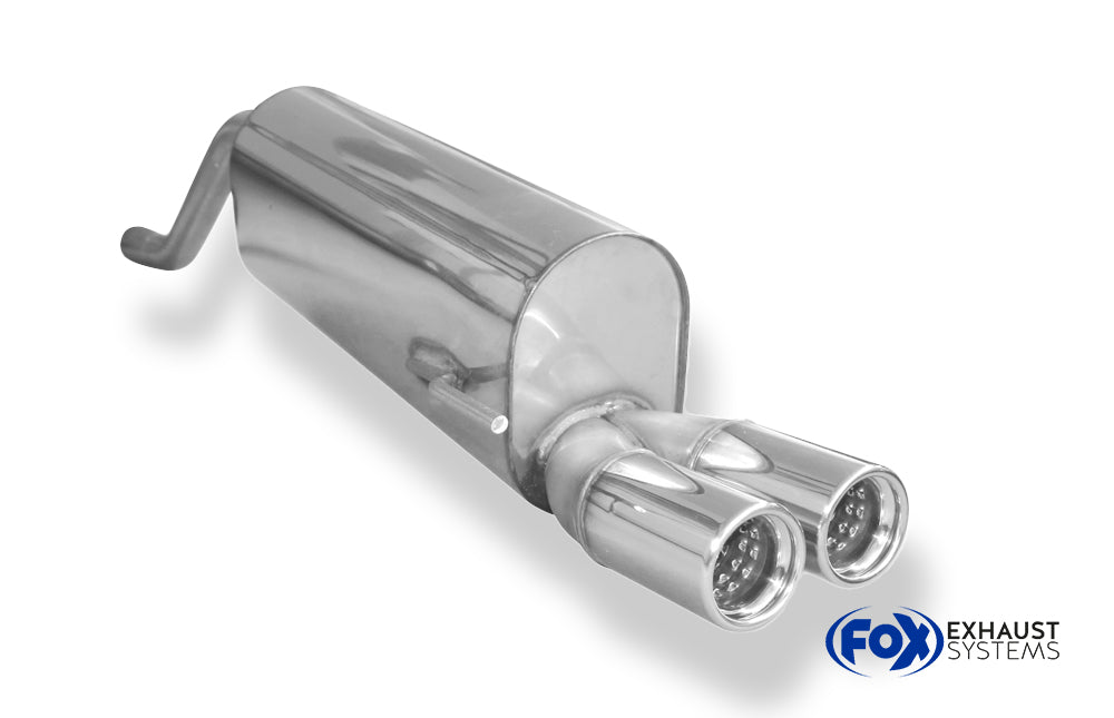 Fox passend fürFiat Grande Punto 199 - Diesel Endschalldämpfer - 2x76 Typ 13