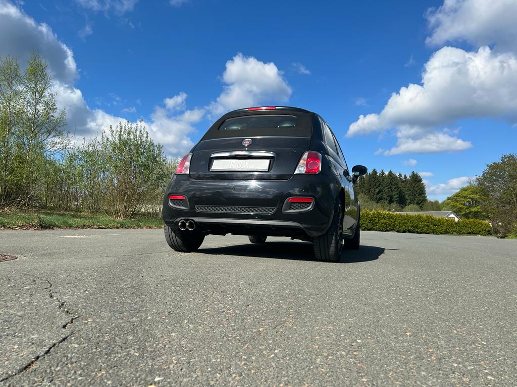 Fox passend für Fiat 500/ 500C Endschalldämpfer - 2x80 Typ 25