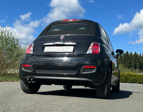 Fox passend fürFiat 500/ 500C Endschalldämpfer - 2x80 Typ 25