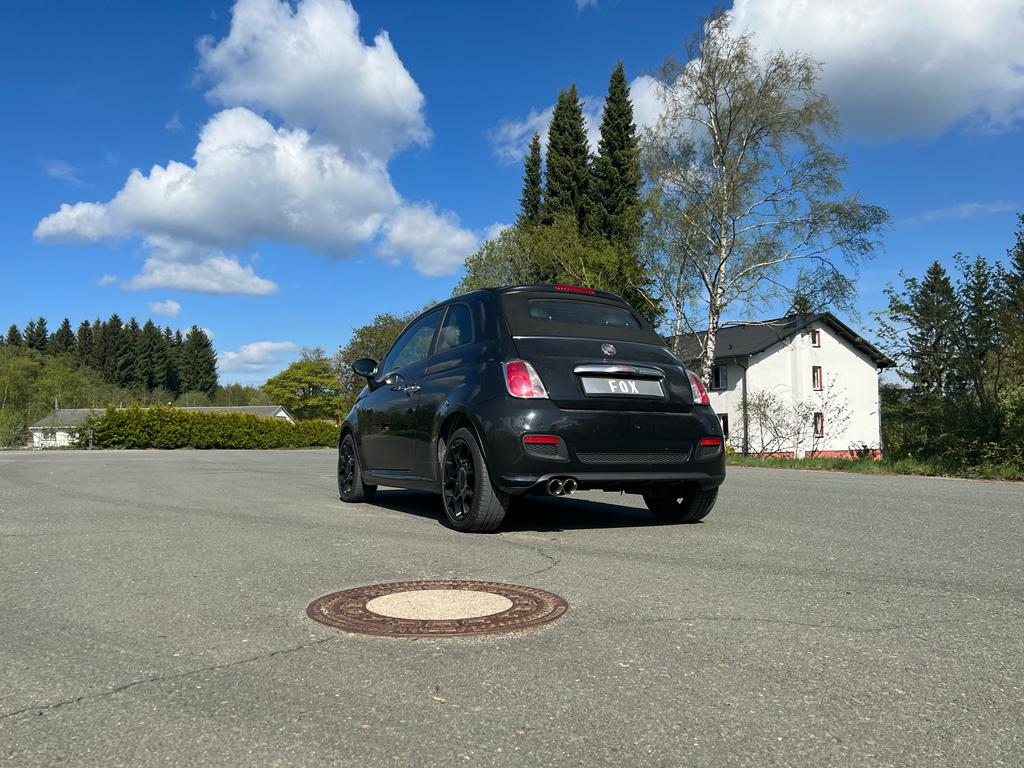 Fox passend fürFiat 500/ 500C Endschalldämpfer - 2x80 Typ 25