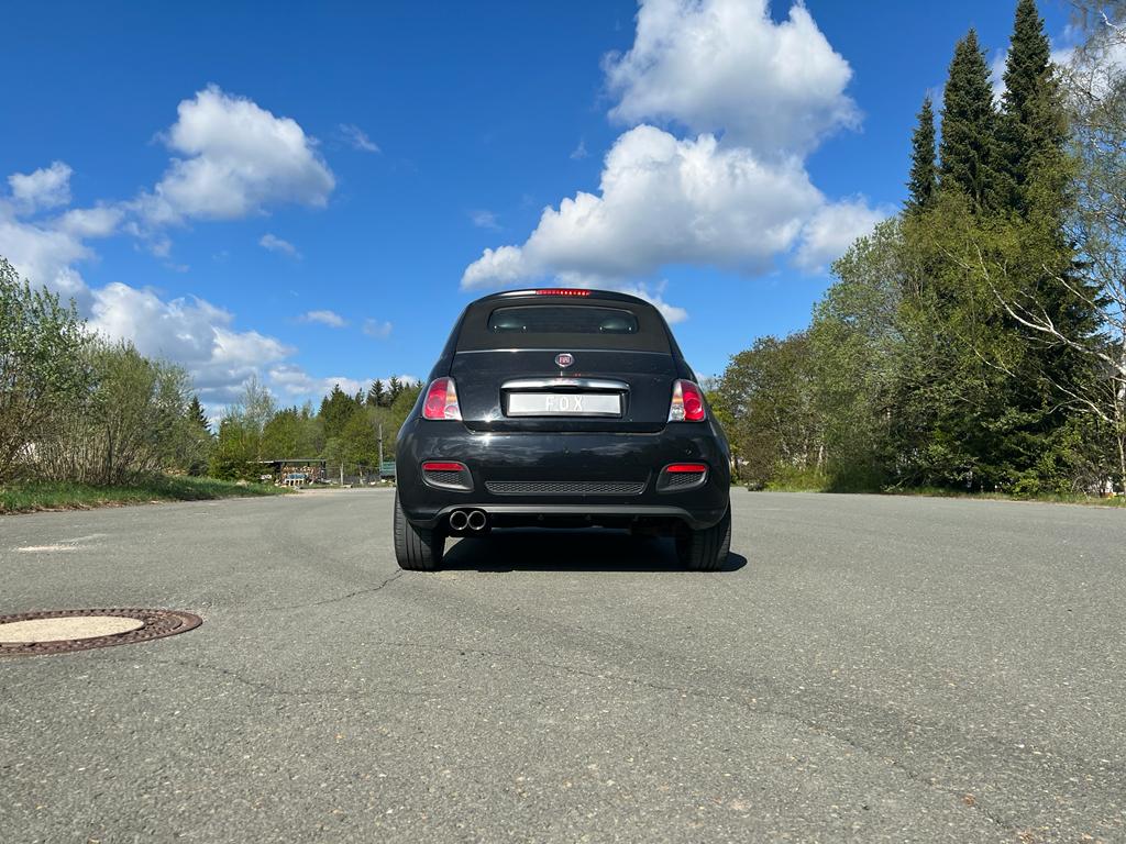 Fox passend fürFiat 500/ 500C Endschalldämpfer - 2x80 Typ 25