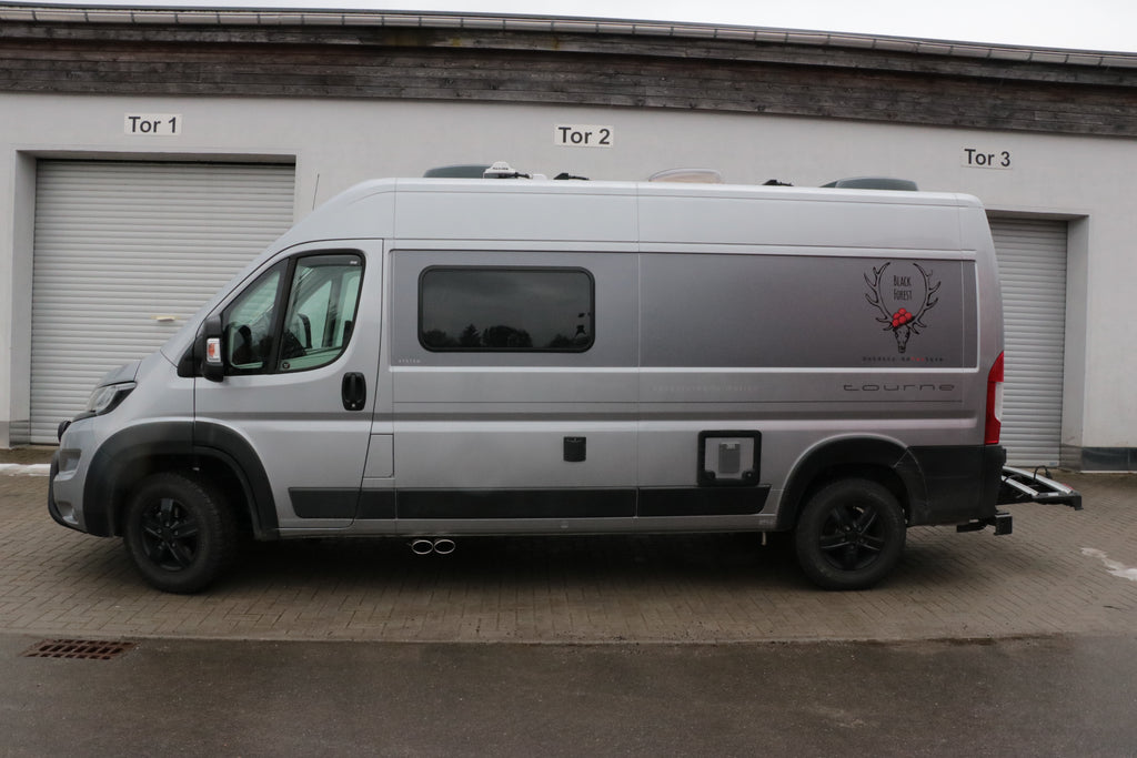 Fox passend fürFiat Ducato/ Peugeot Boxer/ Peugeot Tourne/ Citroen Jumper Endrohr Ausgang zur Fahrerseite - 2x115x85 Typ 38