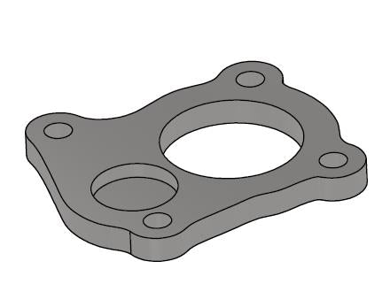 Fox Flansch 343 - Edelstahl 10mm