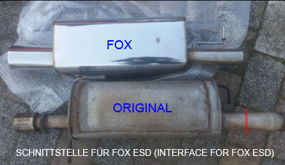 Fox passend fürFord Fiesta VI ST150 Endschalldämpfer - 1x90 Typ 13