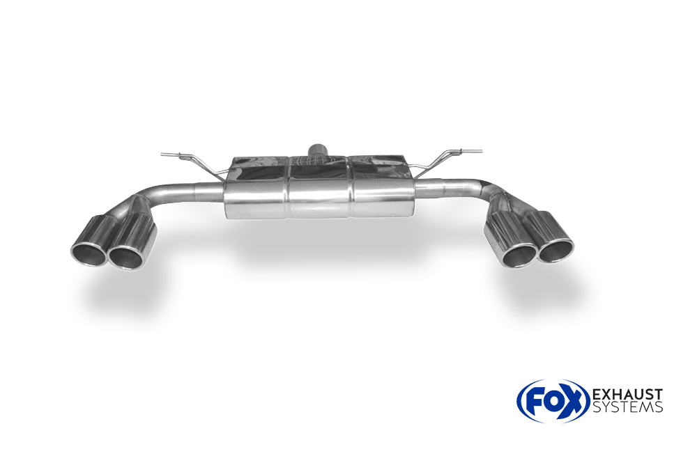 Fox passend für Ford Focus IV ST-Line - Einzelradaufhängung Endschalldämpfer Ausgang rechts/links - 2x90 Typ 25 rechts/links