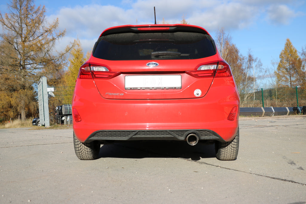 Fox passend fürFord Fiesta MK8 - JHH Endschalldämpfer - 1x100 Typ 25