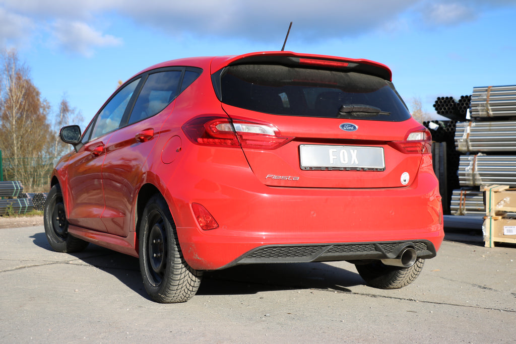 Fox passend fürFord Fiesta MK8 - JHH Endschalldämpfer - 1x100 Typ 25