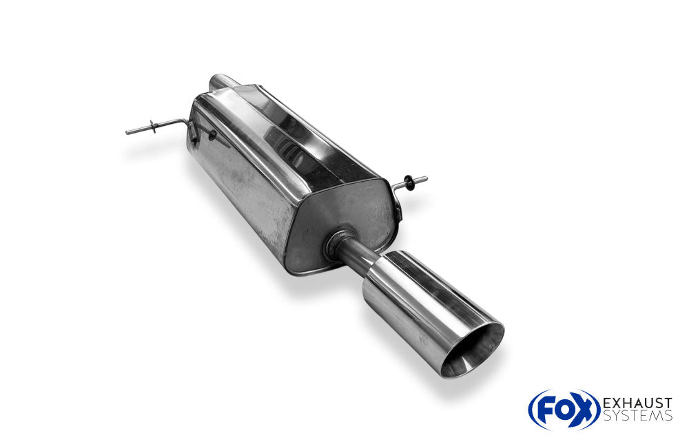 Fox passend für Ford Fiesta MK8 - JHH Endschalldämpfer - 1x100 Typ 25