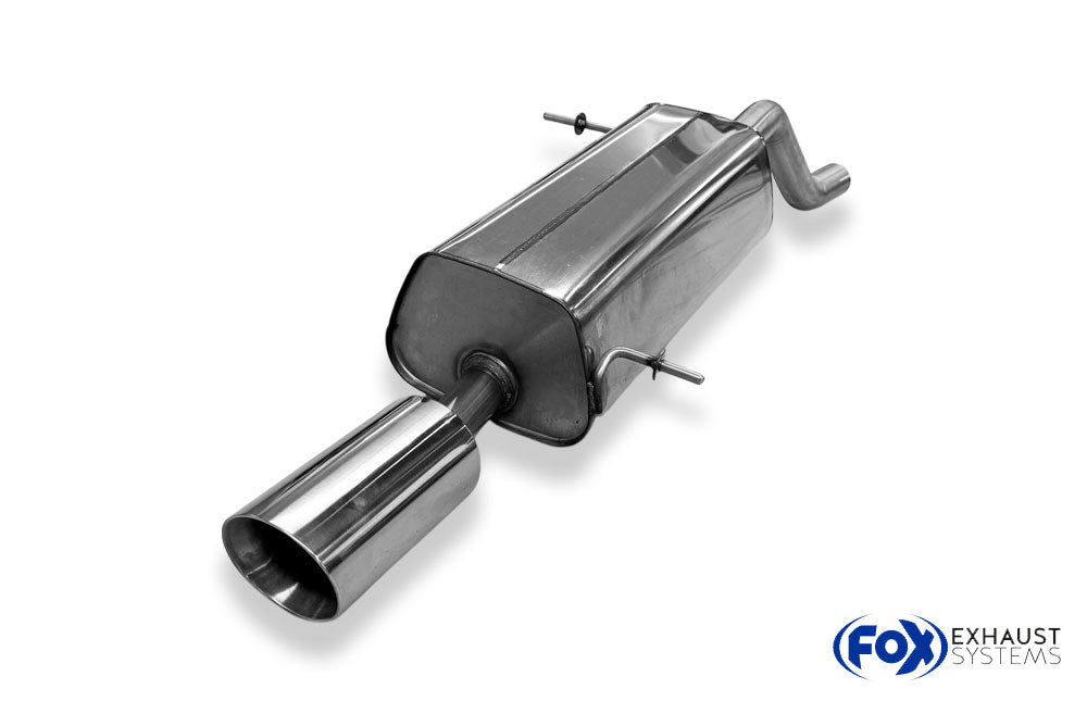 Fox passend fürFord Fiesta MK8 - JHH Endschalldämpfer - 1x100 Typ 25