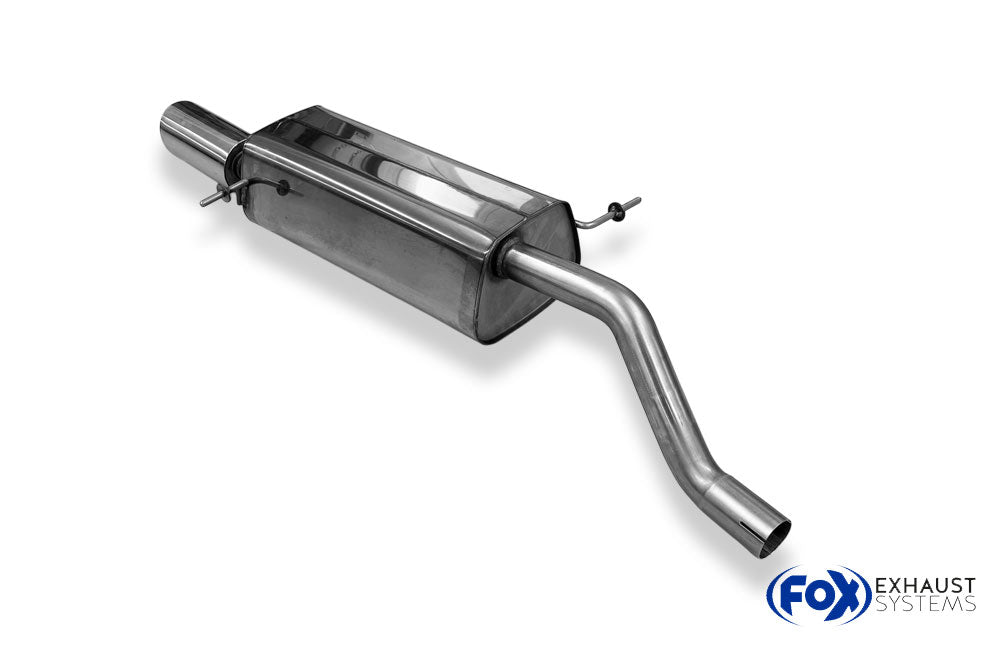Fox passend fürFord Fiesta MK8 - JHH Endschalldämpfer - 1x100 Typ 25