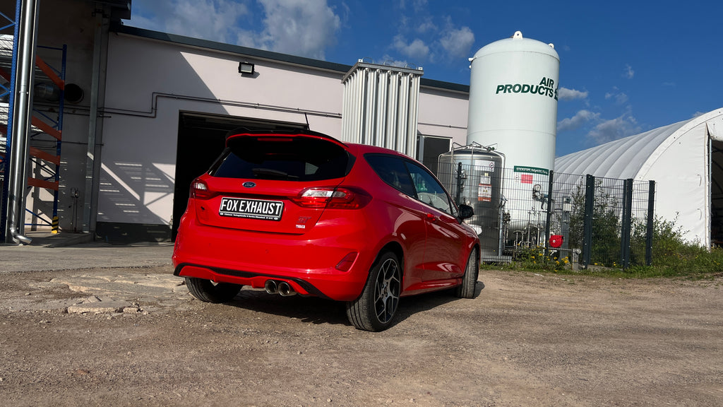 Fox passend für Ford Fiesta MK8 ST - JHH Anlage inkl. Abgasklappe ab OPF - 2x90mm Typ 25