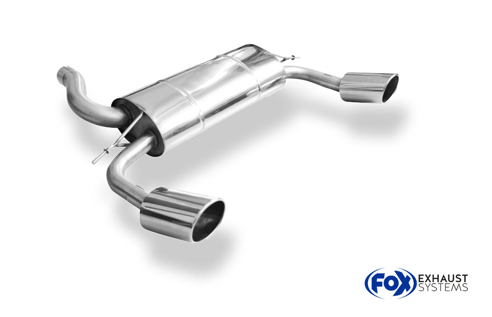 Fox passend fürFord Focus II RS Endschalldämpfer rechts/links - 129x106 Typ 32 rechts/links