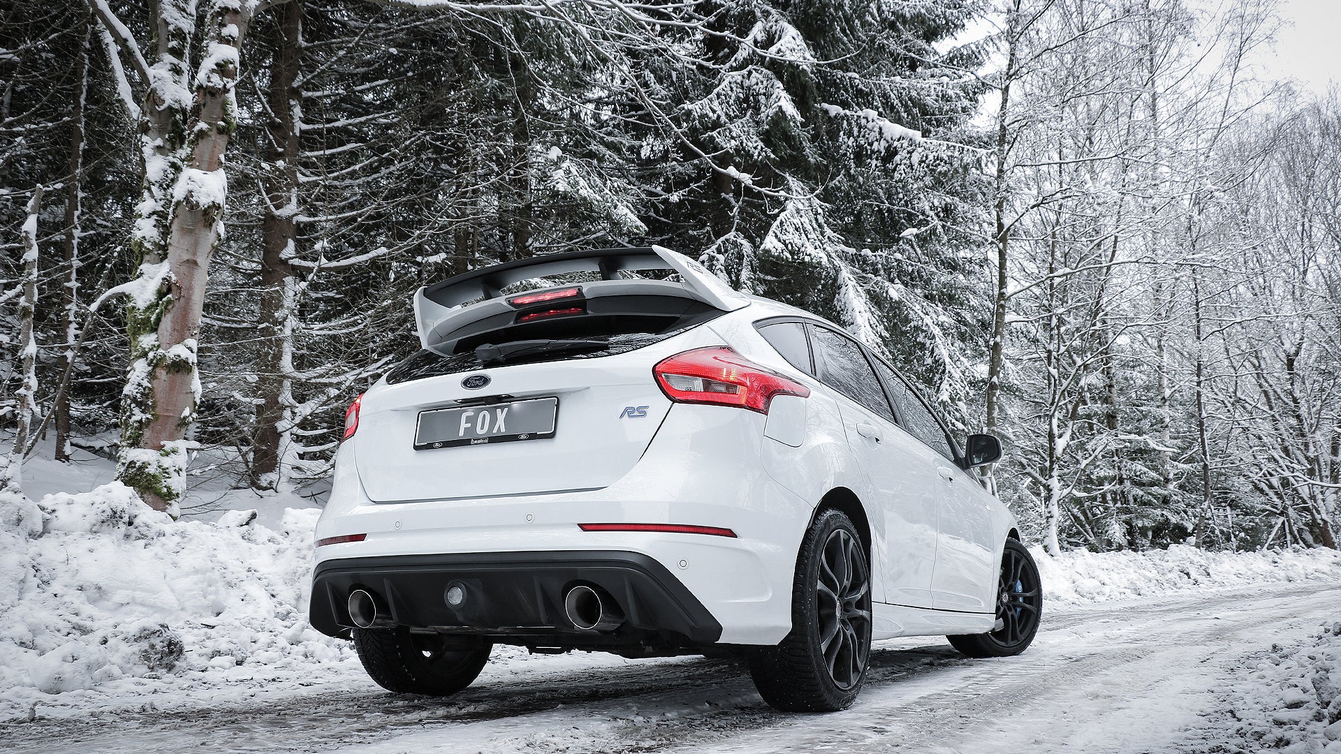 Fox passend für Ford Focus III RS Endschalldämpfer quer Ausgang rechts/links mit Abgasklappe - 1x114 Typ 25 rechts/links