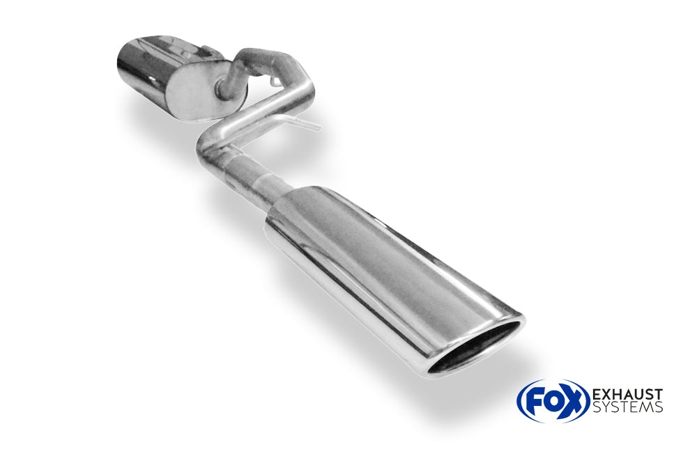 Fox passend für Ford Focus III Ecoboost - Turnier/ Kombi Endschalldämpfer Ausgang links - 106x71 Typ 32 links