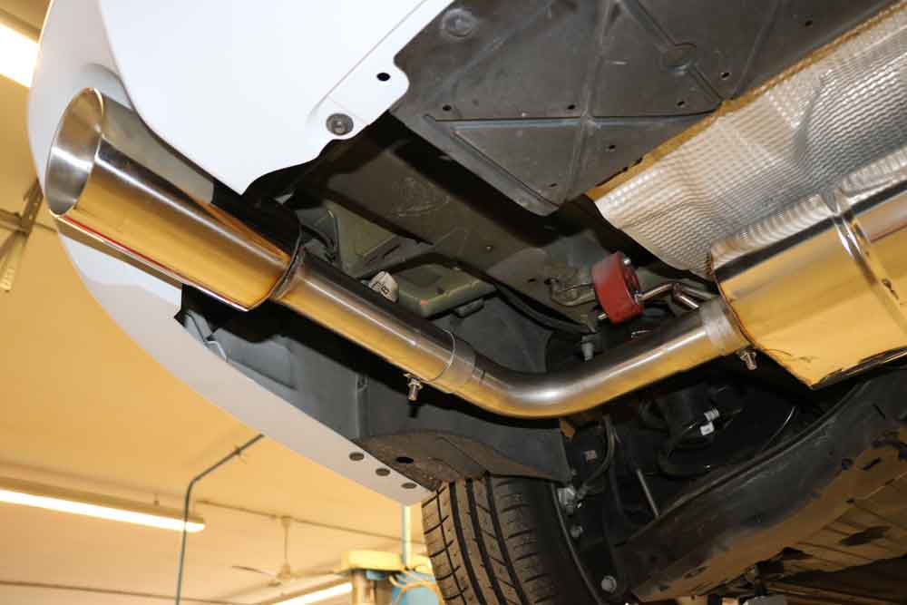 Fox passend fürFord Focus IV Turnier/ Kombi ST-Look Endschalldämpfer Ausgang rechts/links - 1x100 Typ 25 rechts/links für originale ST Stoßstange