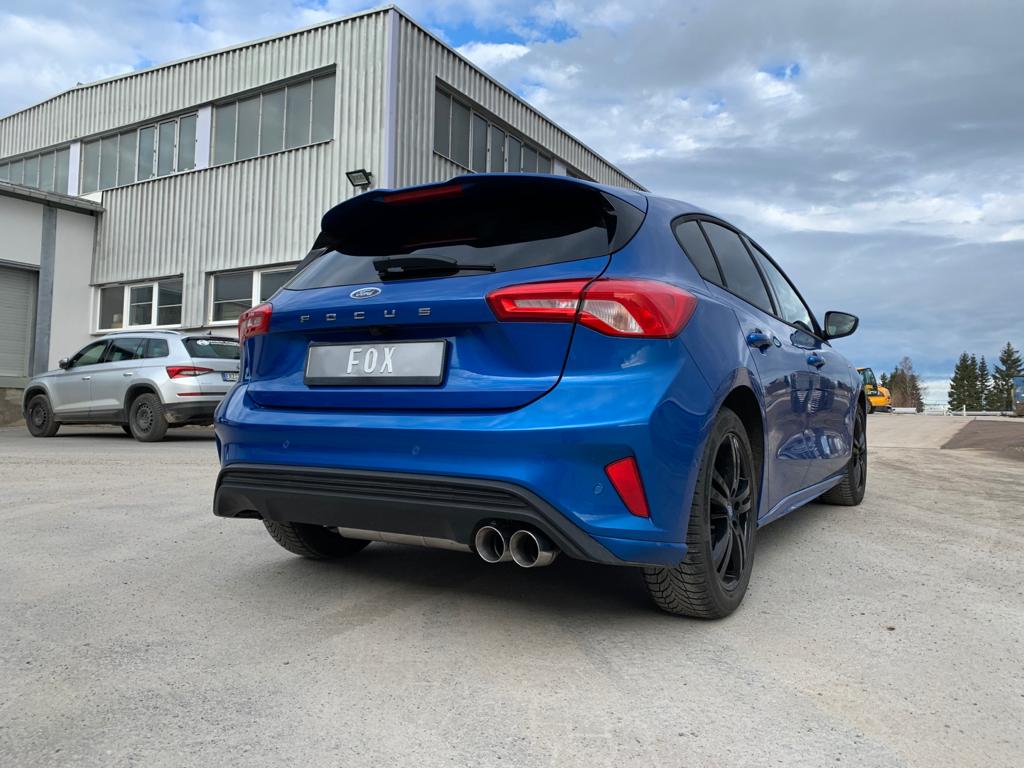 Fox passend fürFord Focus IV ST-Line - Einzelradaufhängung Endschalldämpfer Ausgang rechts - 2x90 Typ 25