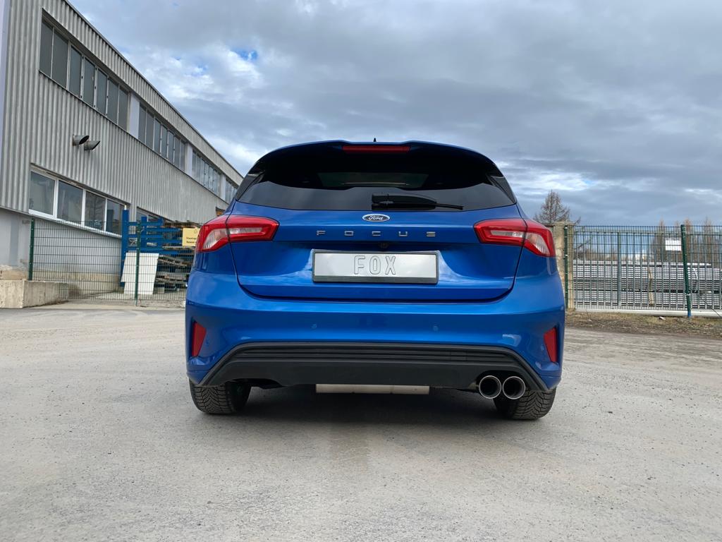 Fox passend für Ford Focus IV ST-Line - starre Hinterachse Endschalldämpfer Ausgang rechts - 2x90 Typ 25