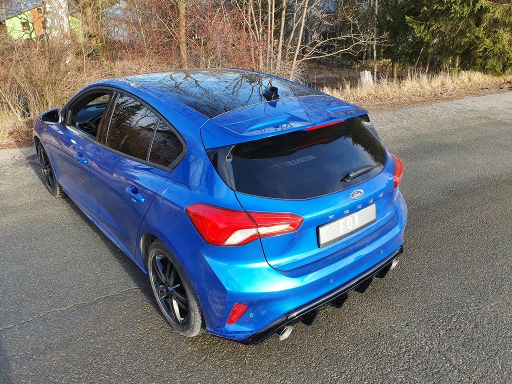 Fox passend für Ford Focus IV ST-Line - starre Hinterachse Endschalldämpfer Ausgang rechts/links - 1x100 Typ 25 rechts/links