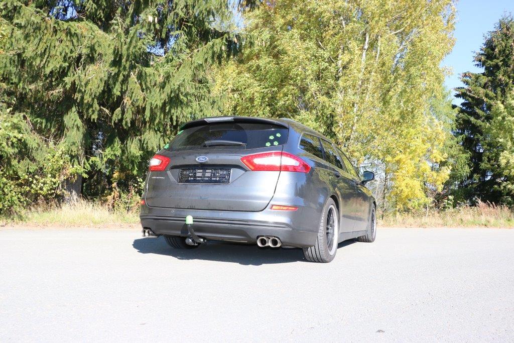 Fox passend fürMondeo V Schrägheck/ Turnier/ Stufenheck Endschalldämpfer quer Ausgang rechts/links - 2x76 Typ 25 rechts/links