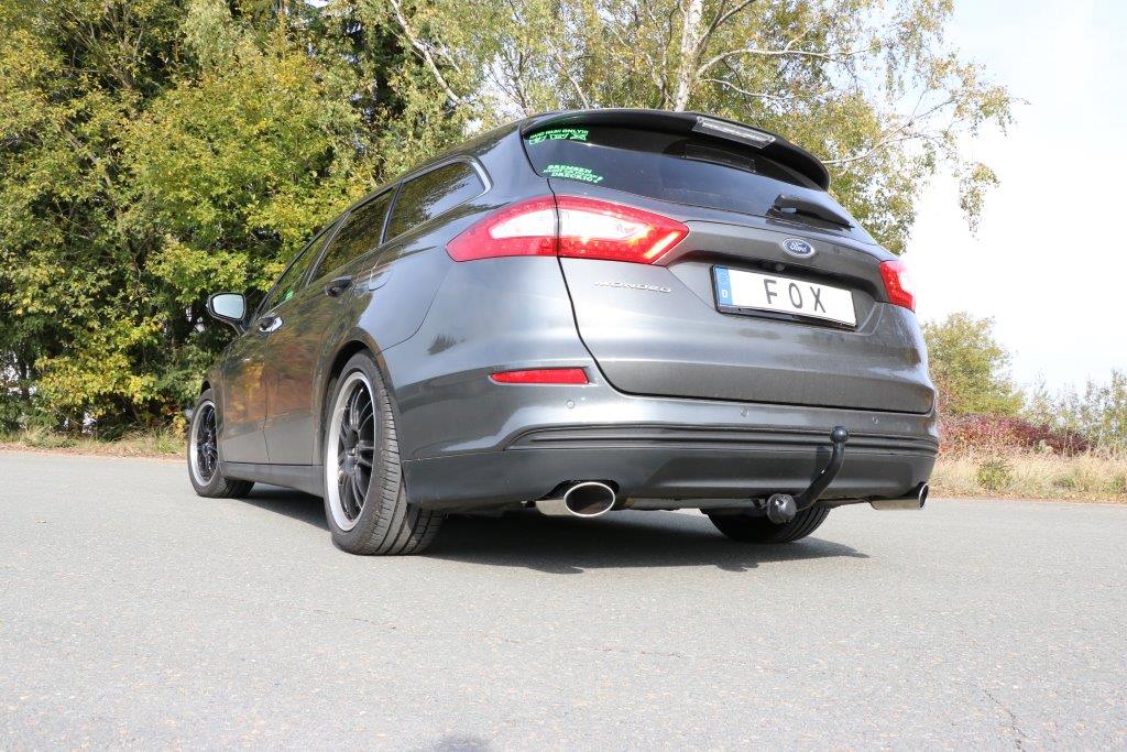 Fox passend fürMondeo V Schrägheck/ Turnier/ Stufenheck Endschalldämpfer quer Ausgang rechts/links - 115x85 Typ 38 rechts/links