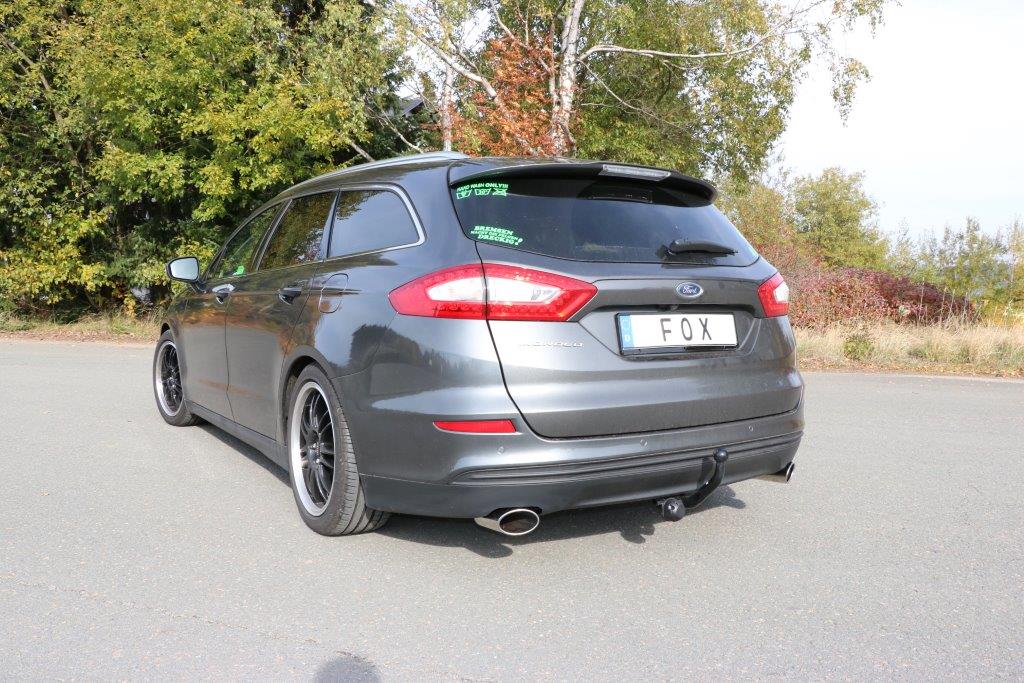 Fox passend für Mondeo V Schrägheck/ Turnier/ Stufenheck Endschalldämpfer quer Ausgang rechts/links - 115x85 Typ 38 rechts/links